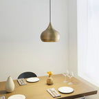 Brosnan 1-Light LED Pendant: Matt Antique Brass & Dimmable