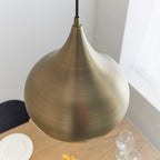 Brosnan 1-Light LED Pendant: Matt Antique Brass & Dimmable