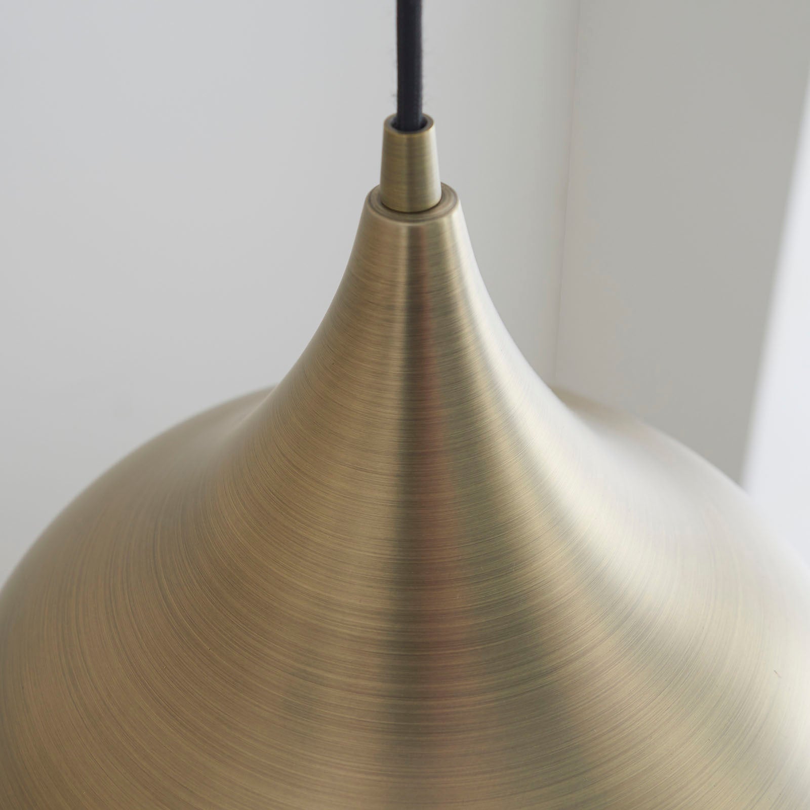 Brosnan 1-Light LED Pendant: Matt Antique Brass & Dimmable