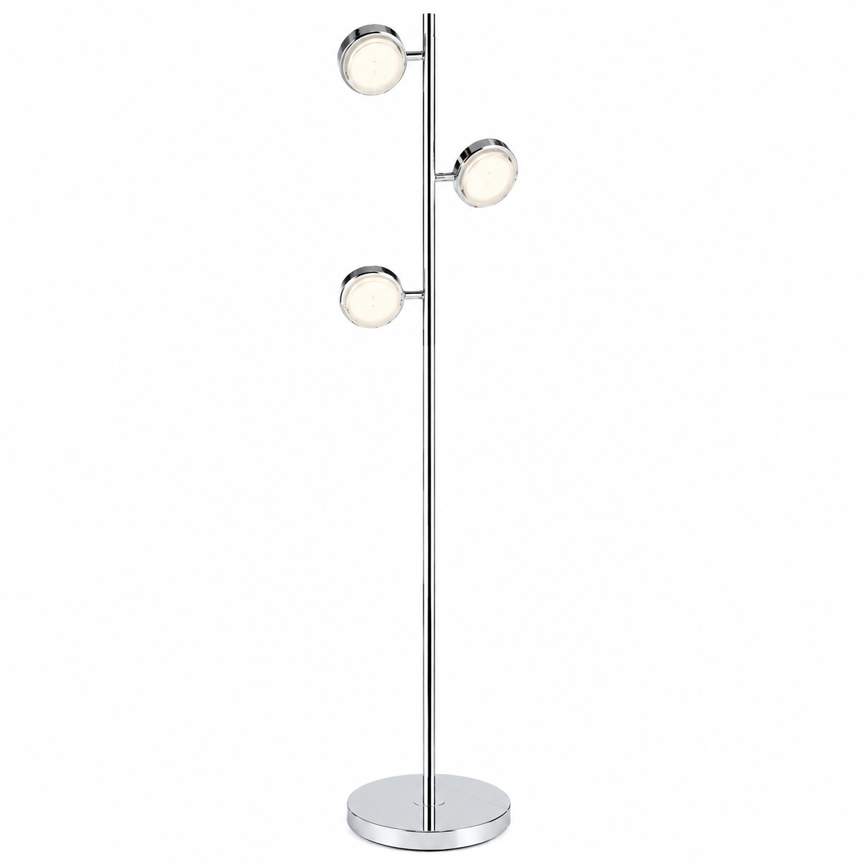Salix LED Triple Floor Stand Lamp Chrome