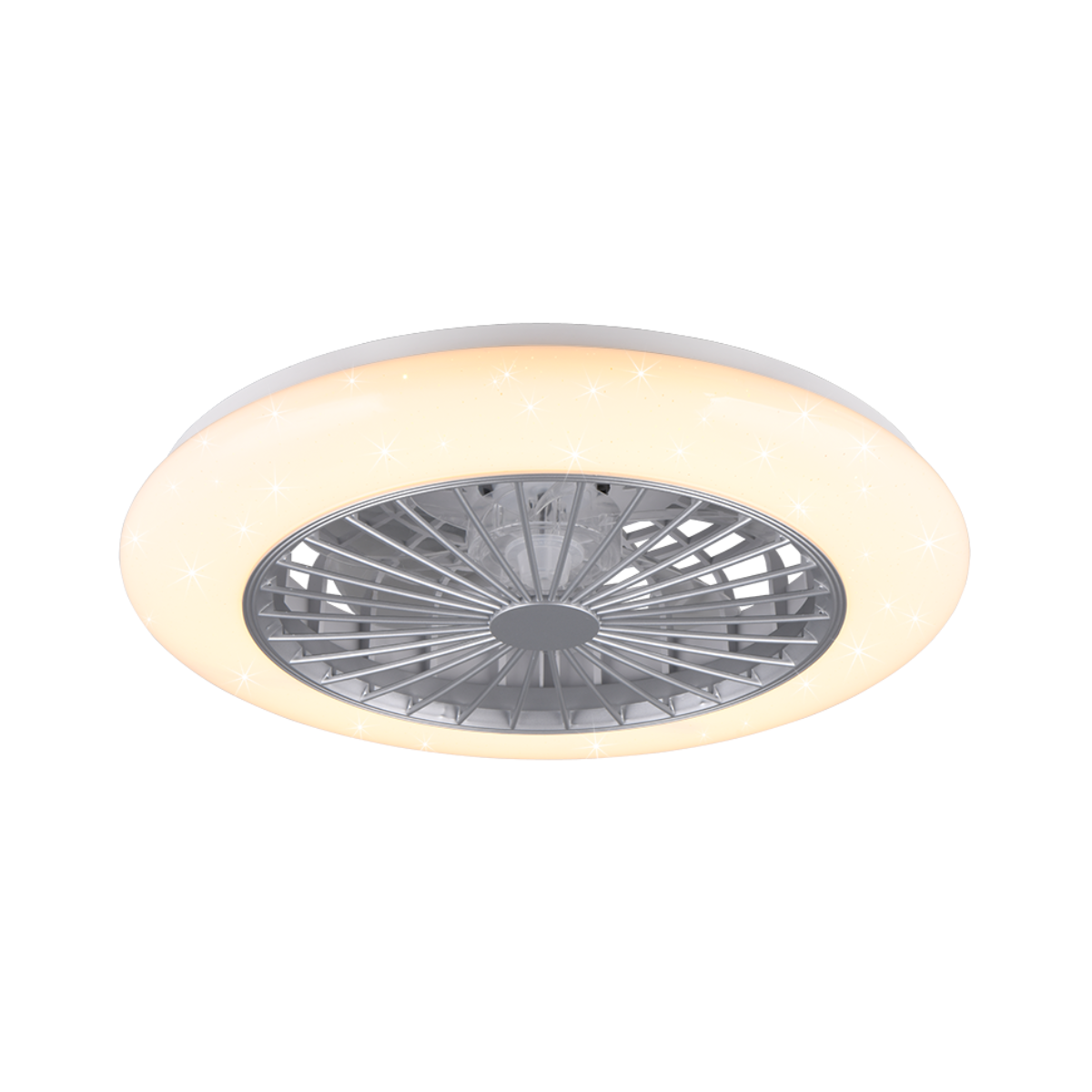 STRALSUND White Ceiling fan with Starlight Cover