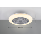 STRALSUND White Ceiling fan with Starlight Cover