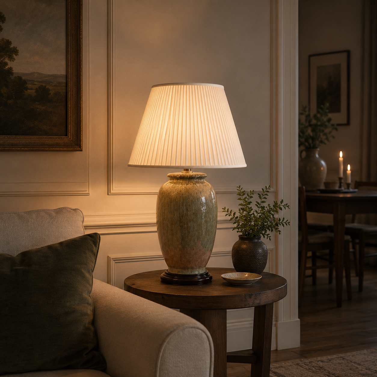 TL133-3847 - Natural Stone Effect Table Lamp