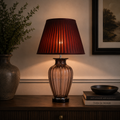 TL1425 - Transparent Tinted Red Table Lamp