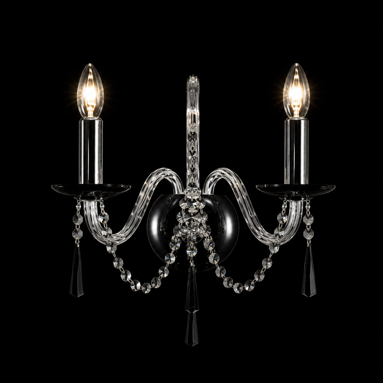 Liberec 2 Wall Light - Black