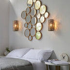 Secret Garden Antique Brass Indoor Wall Light (Leaves, Dragonflies, Birds)