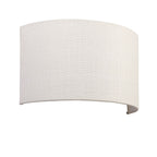 Obi Semi-Circular Vintage White Linen Wall Light