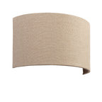 Obi Semi-Circular Natural Linen Wall Light