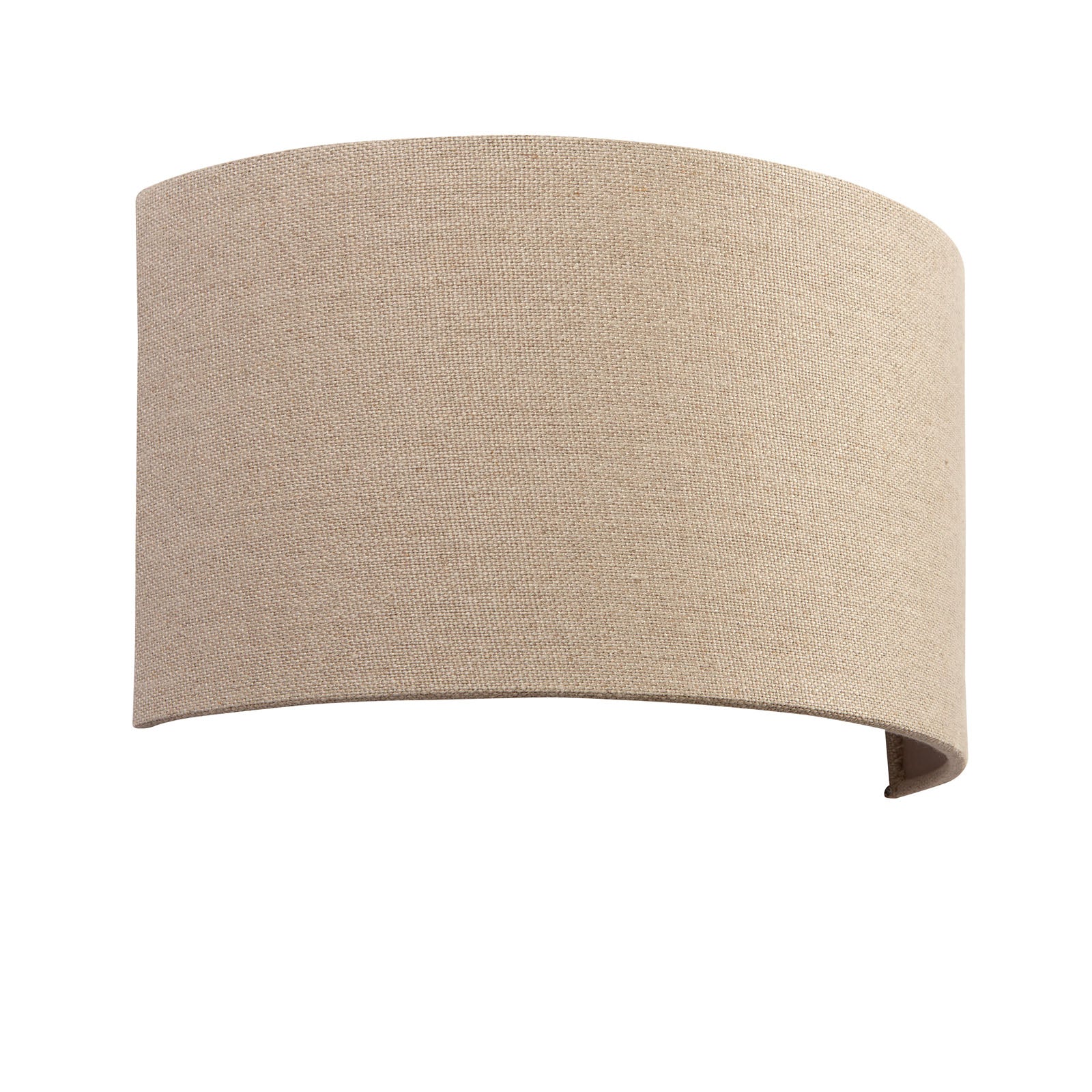 Obi Semi-Circular Natural Linen Wall Light
