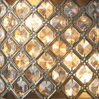 Hudson 2-Light Antique Brass Crystal Wall Light