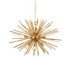 Orta 9-Light Satin Gold Star Pendant Light