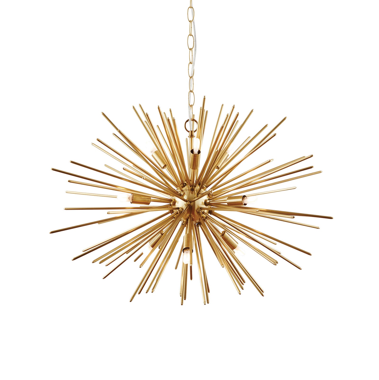 Orta 9-Light Satin Gold Star Pendant Light