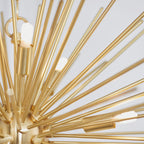 Orta 9-Light Satin Gold Star Pendant Light