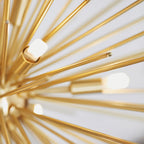 Orta 9-Light Satin Gold Star Pendant Light