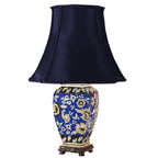 TL7096 - Cobalt Blue Floral Table Lamp