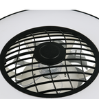 LINKöPING Medium Black Ceiling Fan with RBG & Bluetooth Speaker