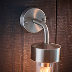 North Brushed Stainless Steel Nautical Wall Light