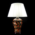 TL7190 - Red Black Paisley Table Lamp