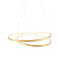 Scribble Gold Leaf LED Pendant Light (Modern, Loop Design)