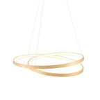 Scribble Gold Leaf LED Pendant Light (Modern, Loop Design)