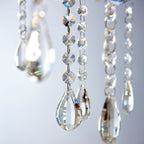 Tabitha 8-Light Chrome Pendant Light (Crystal Details, Dimmable)
