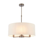 Daley 3-Light Dark Antique Bronze Pendant with Marble Shades