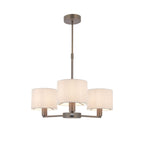 Daley 3-Light Adjustable Dark Antique Bronze Pendant with Marble Shades