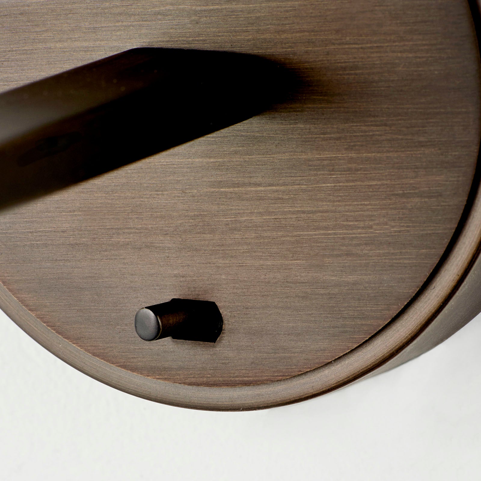 Daley 1-Light Dark Antique Bronze Wall Light with Marble Faux Silk Shade