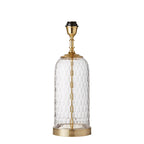 Wistow 1-Light Hand Cut Glass Table Lamp Base (Brass Fittings)