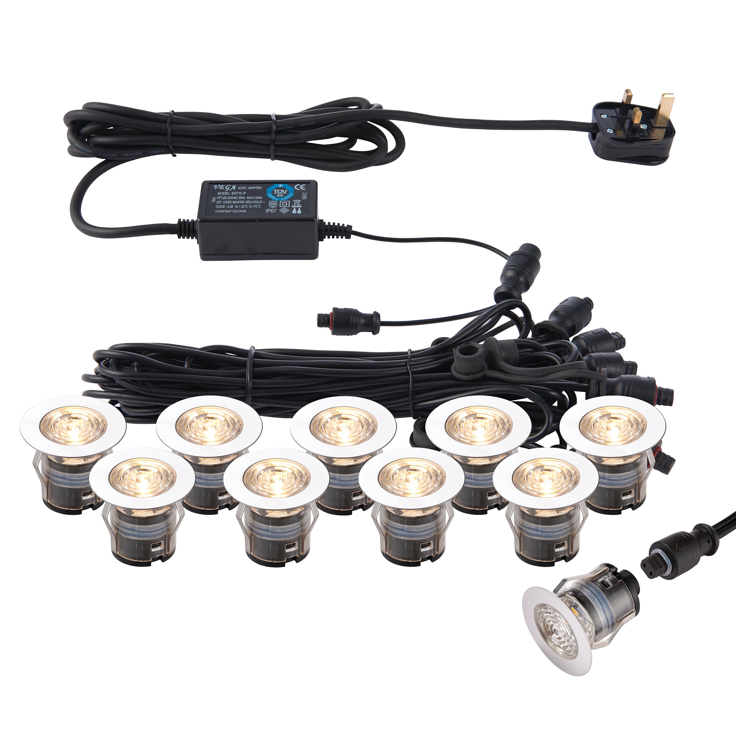 IkonPRO CCT 3000K/4000K 35mm kit IP67 0.75W