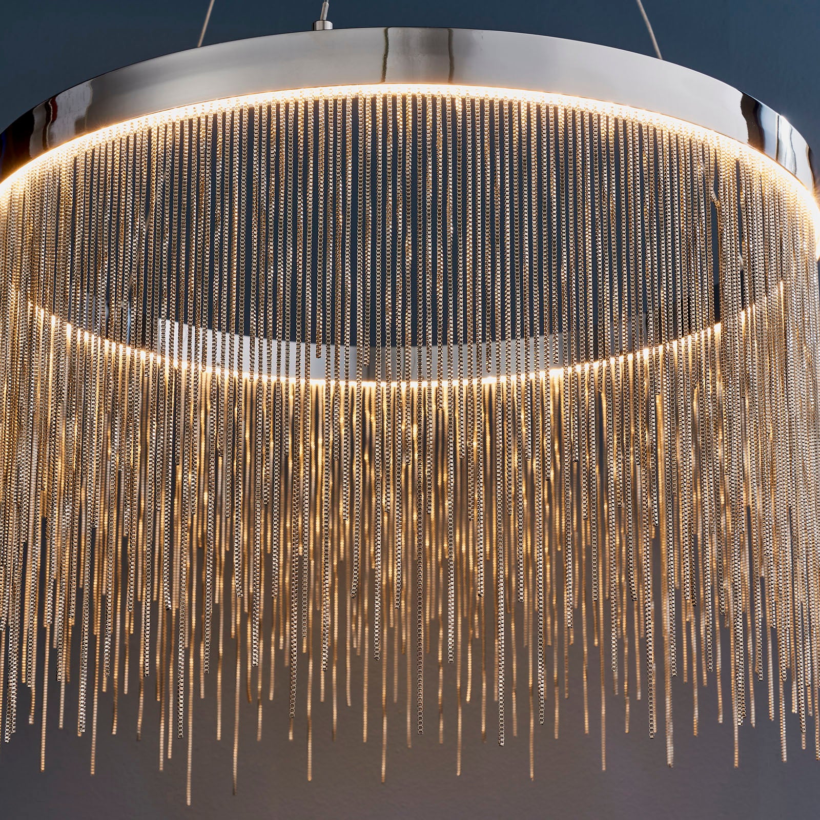 Zelma 1-Light Polished Chrome LED Waterfall Pendant