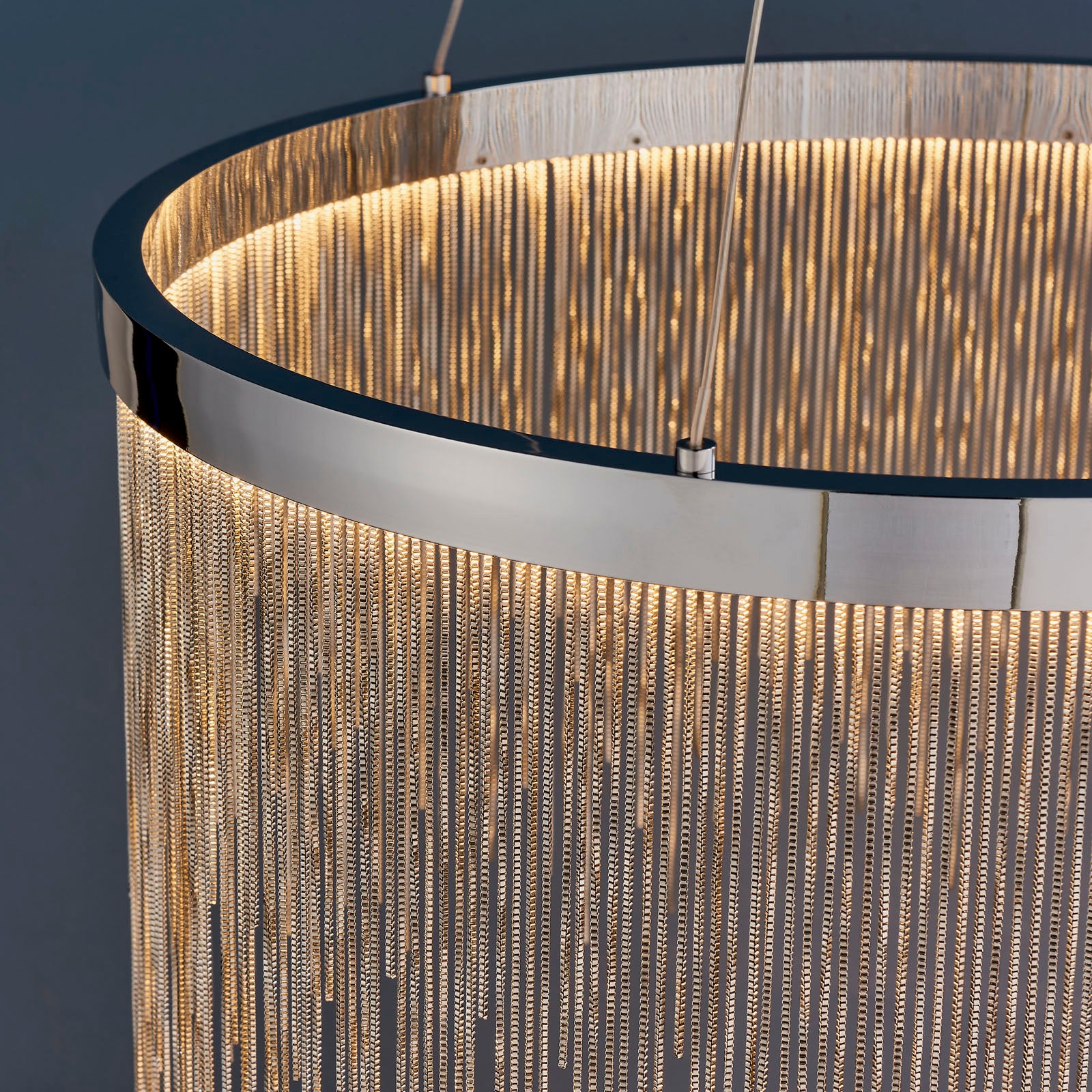 Zelma 1-Light Polished Chrome LED Waterfall Pendant