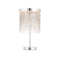 Zelma 1-Light Polished Chrome LED Waterfall Table Lamp