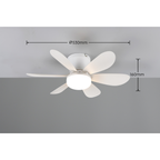 LUND White Medium Ceiling Fan