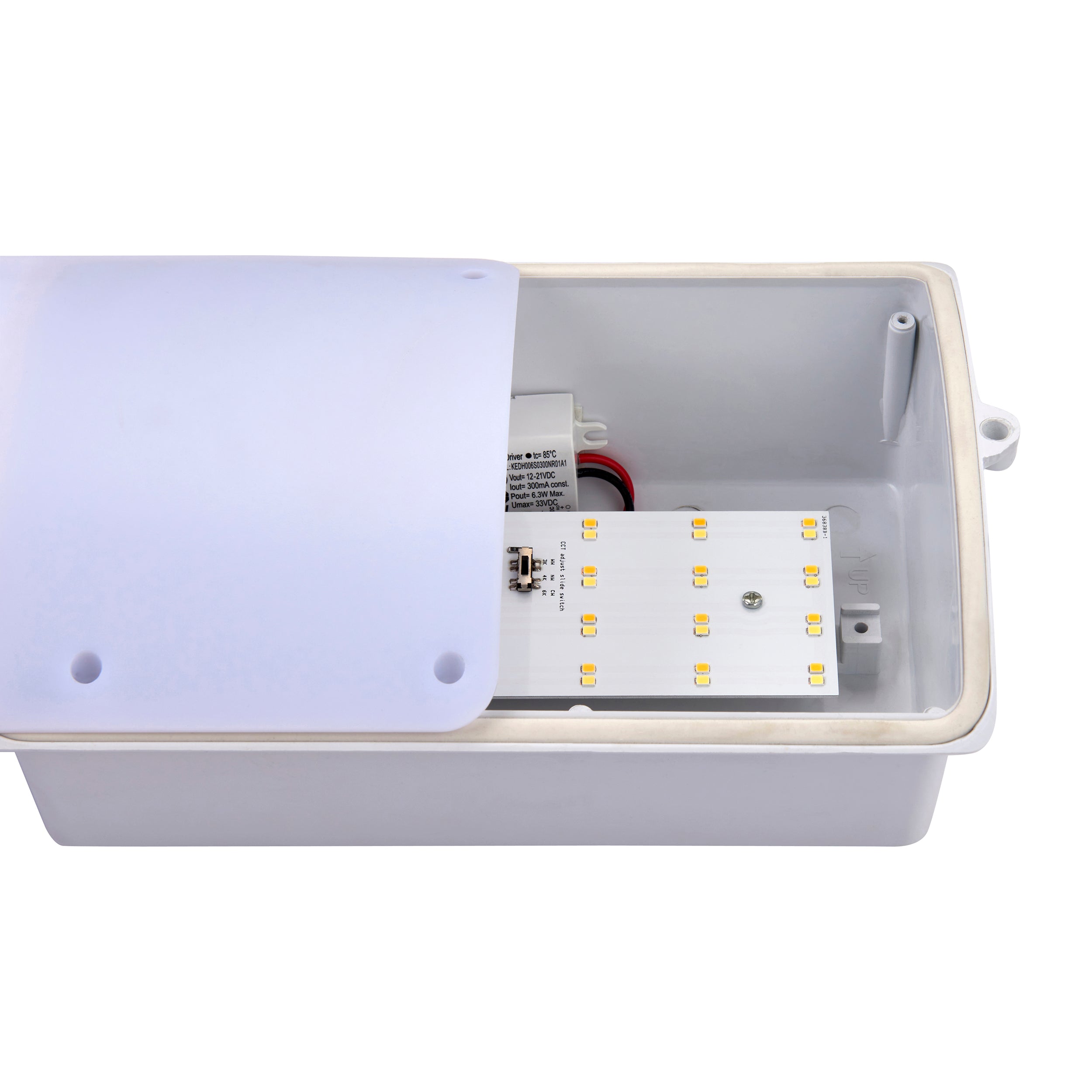 Bianco LED PIR 1lt wall IP44 7W