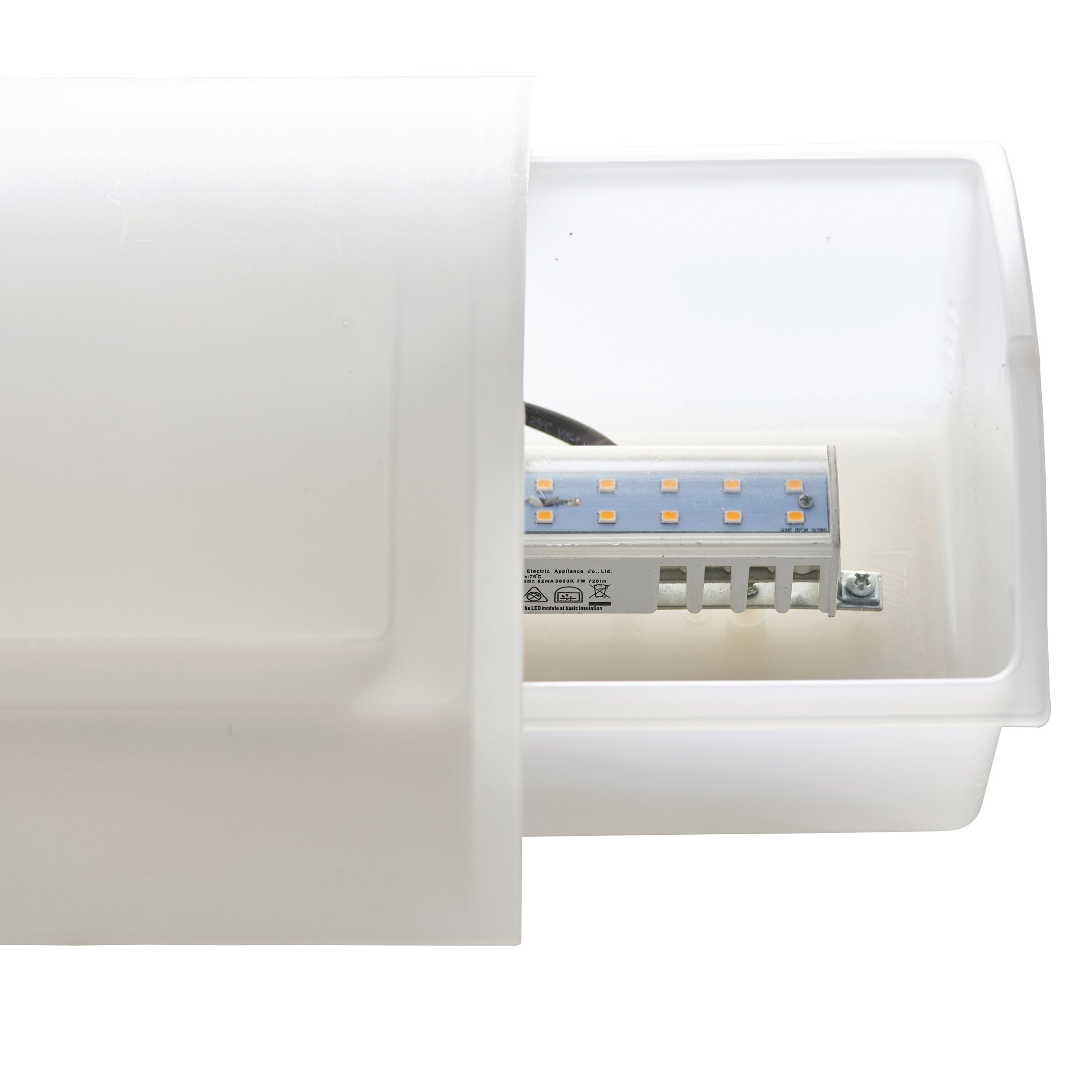 Bianco LED PIR 1lt wall IP44 7W