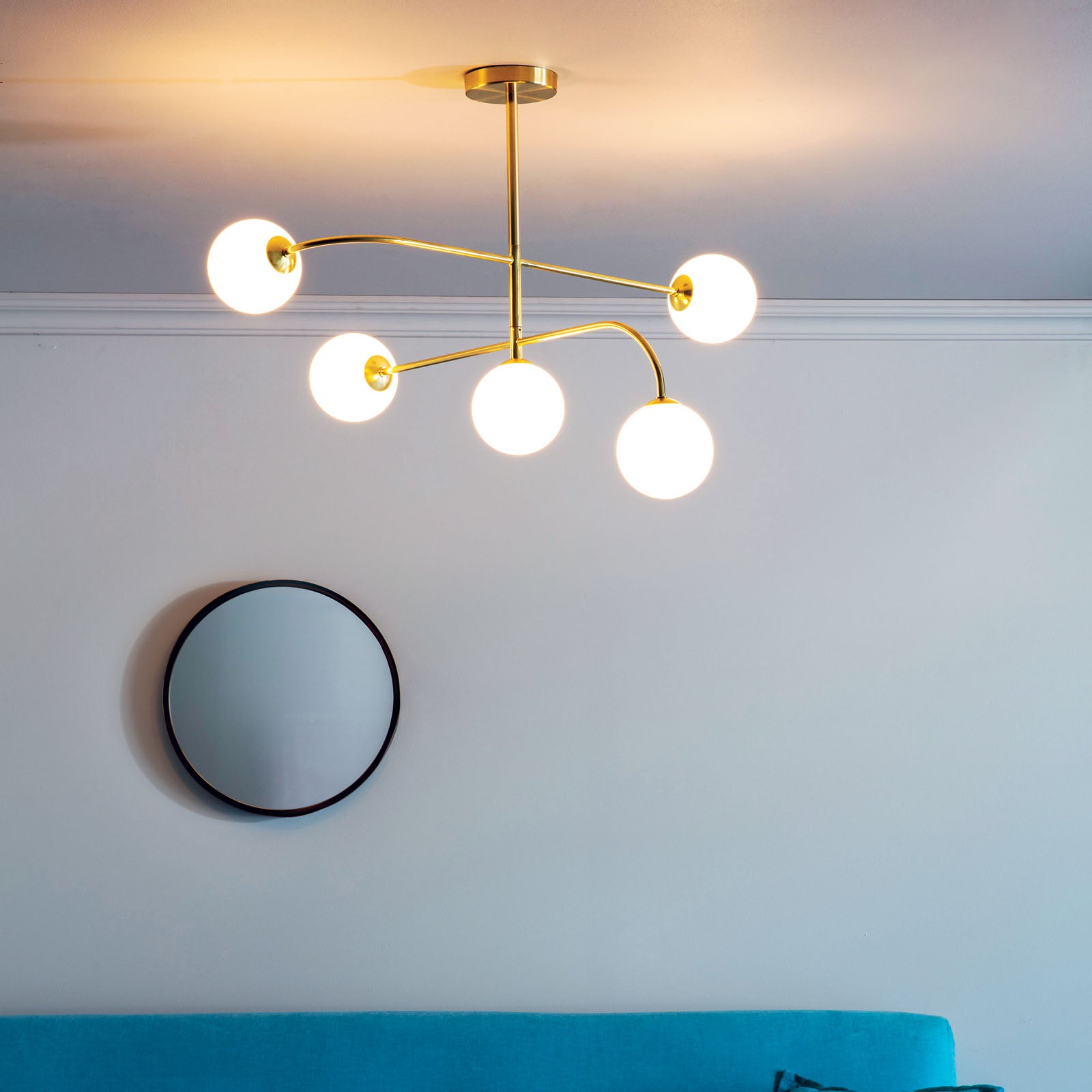 Otto 5 Light Semi-Flush Ceiling Light