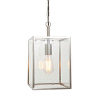 Hadden 1-Light Bright Nickel Pendant Lamp