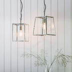 Hadden 1-Light Bright Nickel Pendant Lamp