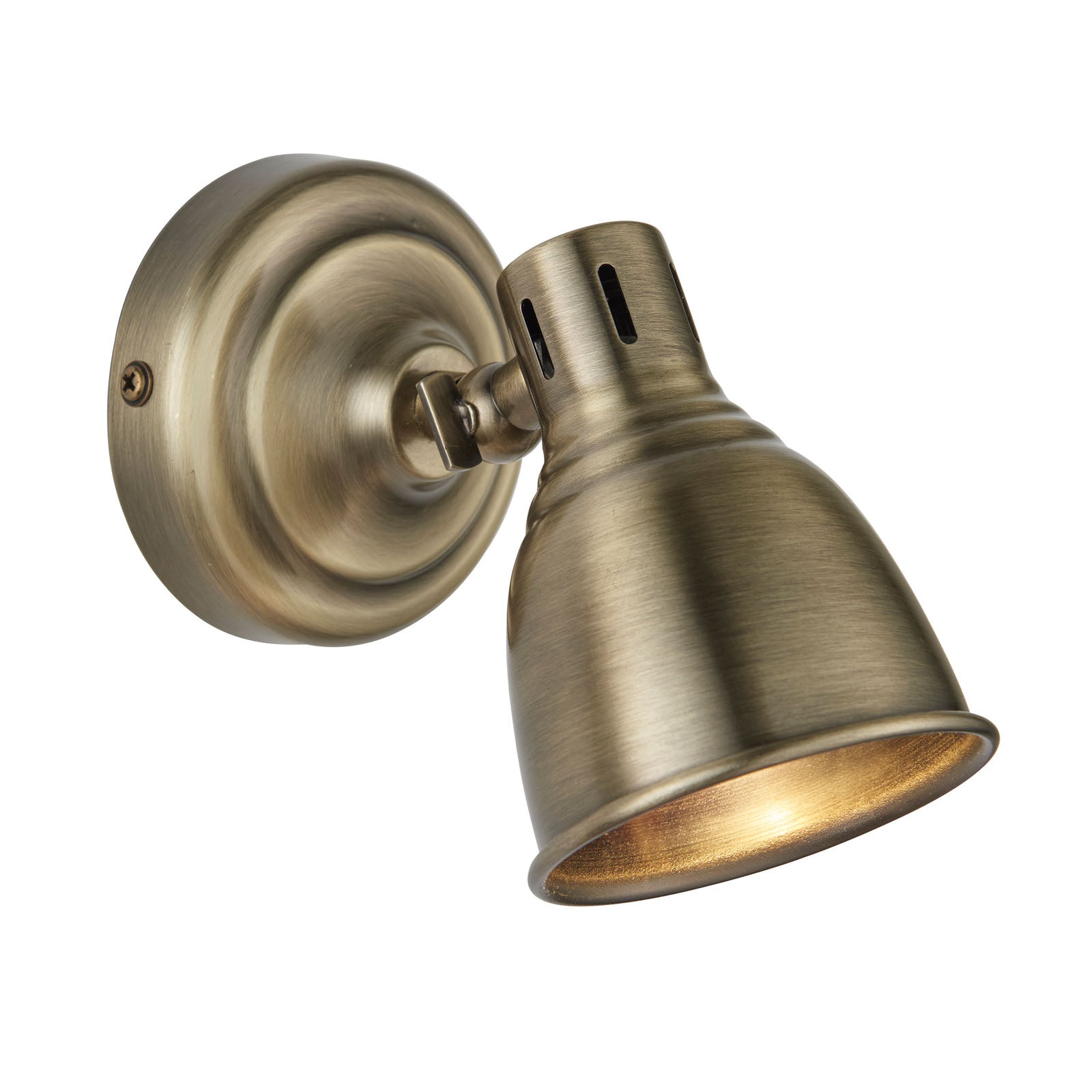 Westbury 1-Light Antique Brass Adjustable Spotlight
