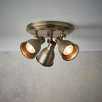 Westbury 3-Light Antique Brass Adjustable Spotlight