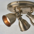 Westbury 3-Light Antique Brass Adjustable Spotlight