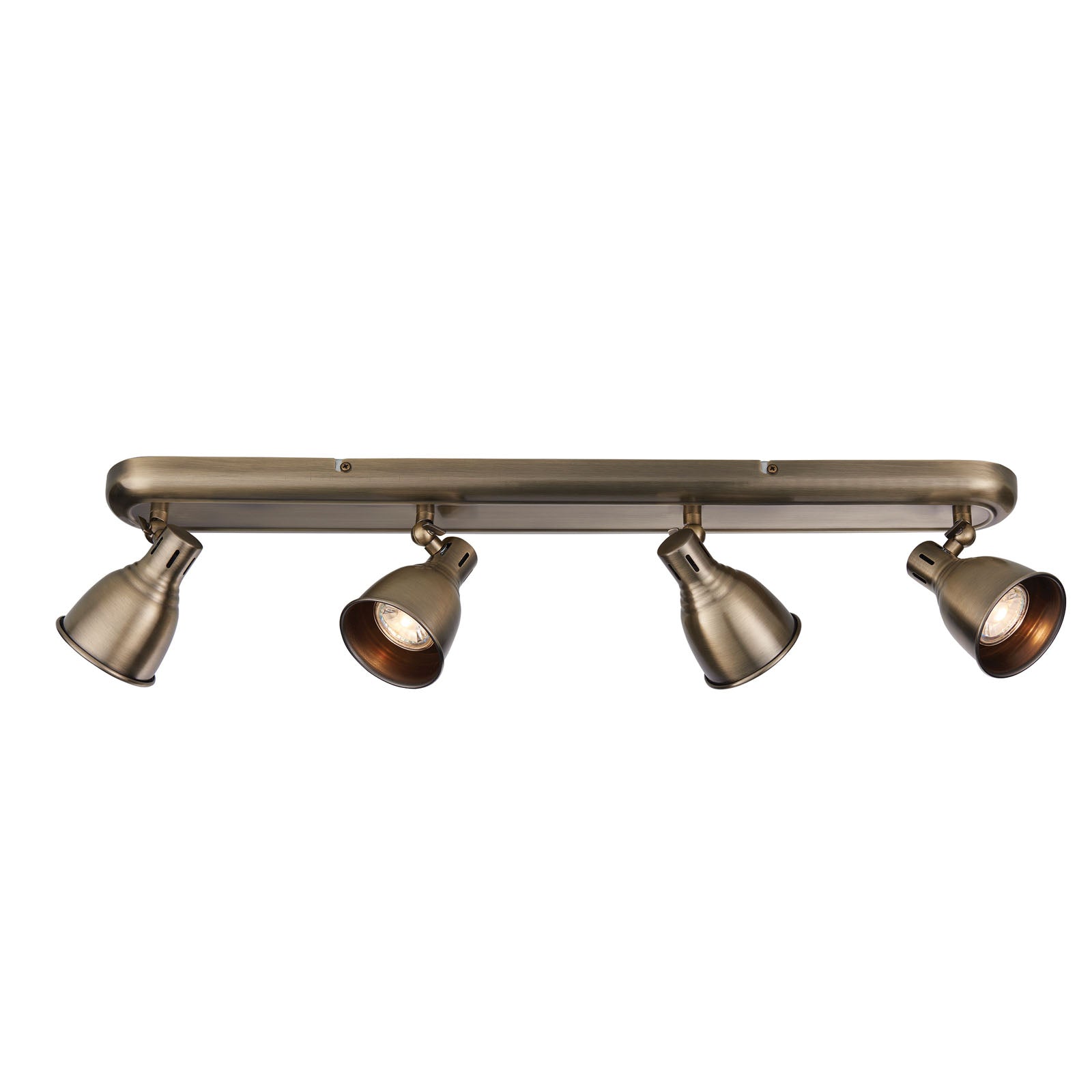 Westbury 4-Light Antique Brass Adjustable Spotlight