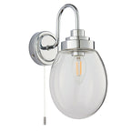 Hampton 1-Light Classic Chrome Bathroom Wall Light