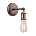 Hal 1-Light Industrial Wall Light - Aged Pewter & Copper