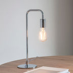 Rubens Polished Chrome Mid-Century Table Lamp (Modern)