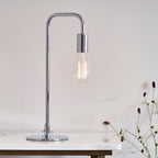 Rubens Polished Chrome Mid-Century Table Lamp (Modern)