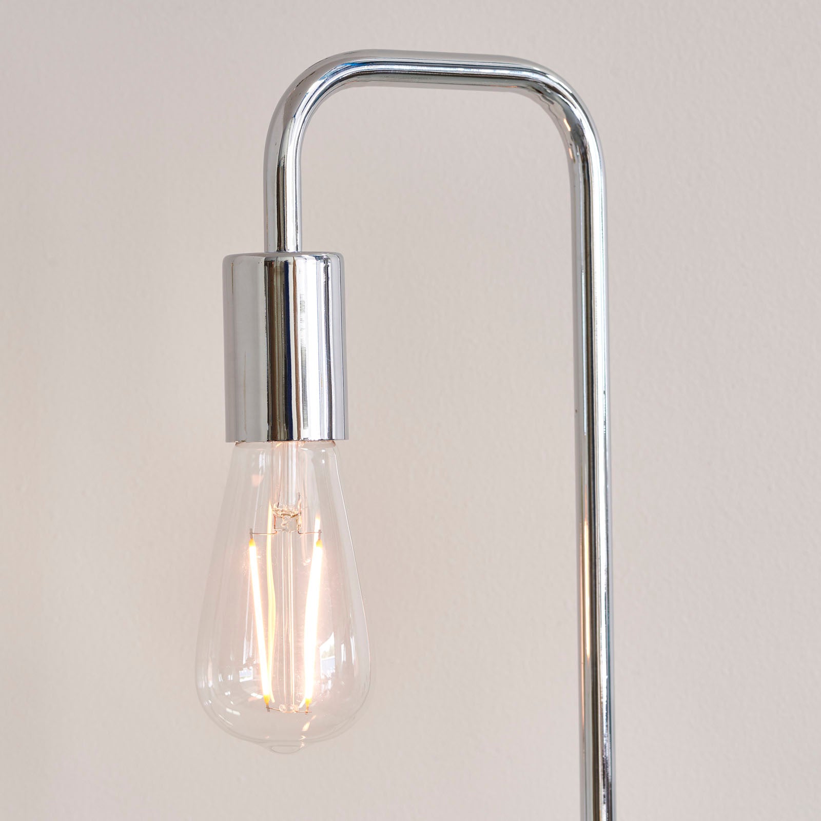 Rubens Polished Chrome Mid-Century Table Lamp (Modern)