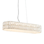 Verina 5-Light Crystal Chrome Bar Pendant