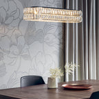 Verina 5-Light Crystal Chrome Bar Pendant